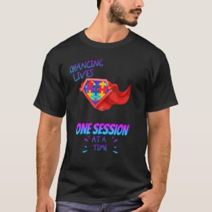 T-shirt Une session à la fois Autisme Blague sarcastique d
