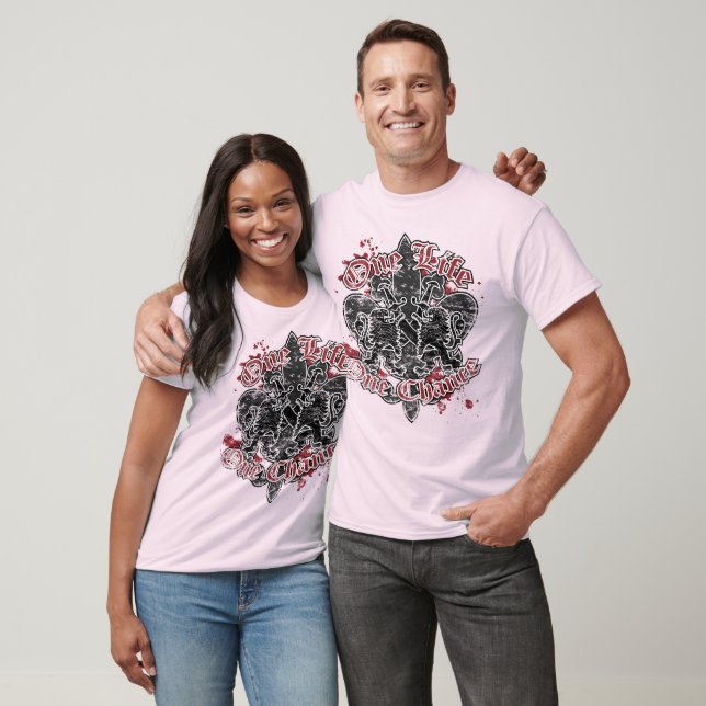 T-shirt Une seule chance pour une vie (Unisexe)