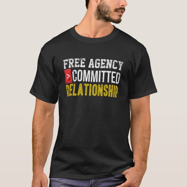 T-shirt Une seule relation engagée Rencontre en ligne Bro  (Devant)