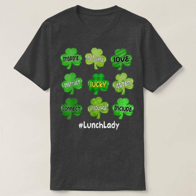 T-shirt Une Shamrock irlandaise à un déjeuner chanceux Rai (Design devant)