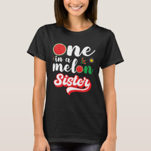 T-shirt Une sœur dans un melon Pastèque Famille appariée