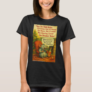 T-shirt Une Souris Ivre – Chaos de Carte de Noël