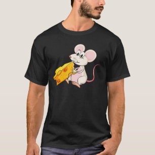 T-shirt Une souris mangeant du fromage