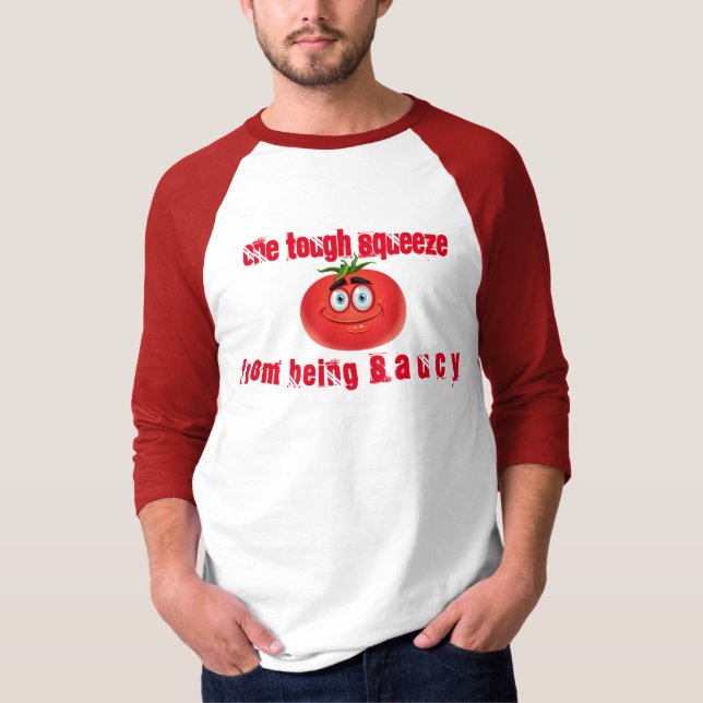 T-shirt Une Squeeze Dure De Saucisse (Devant)