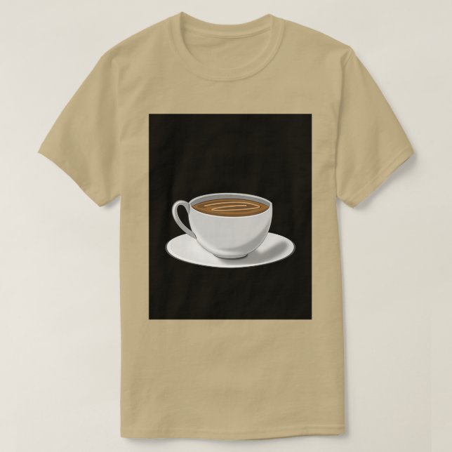 T-shirt une tasse de café s'il vous plaît (Design devant)