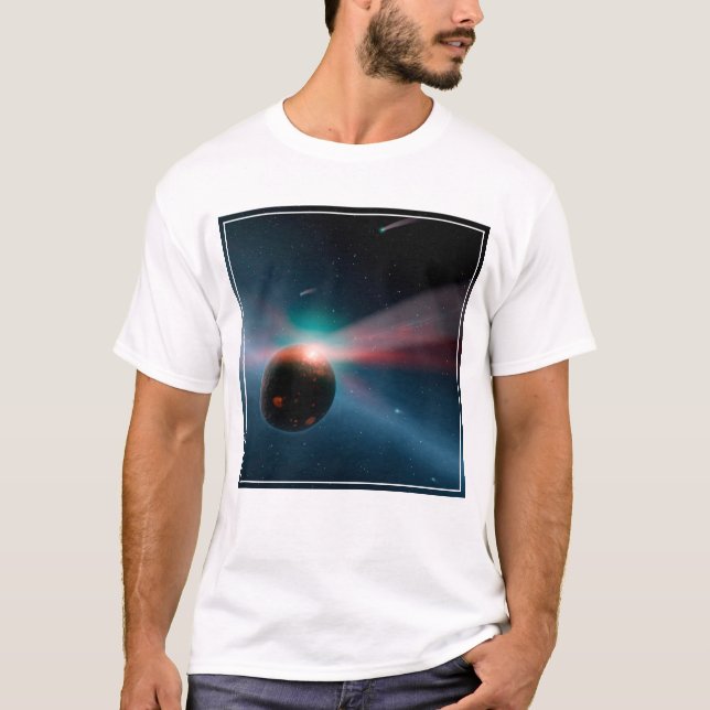 T-shirt Une Tempête De Comètes Dans Le Système Eta Corvi. (Devant)