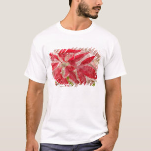 T-shirt Une tempête de glace hivernale recouvrant les feui