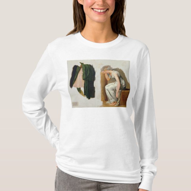 T-shirt Une toge et un Camille verts (Devant)
