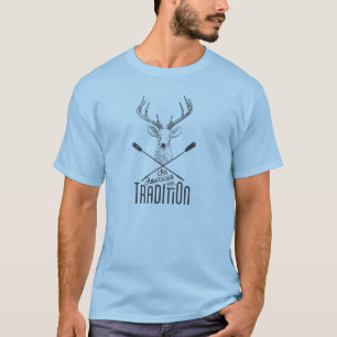 T-shirt Une tradition américaine : Chasse du bois