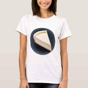 T-shirt Une tranche de gâteau au fromage avec un Arrière -