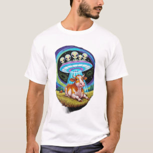 T-shirt Une tranche de pizza haute-cinq un hamburger.
