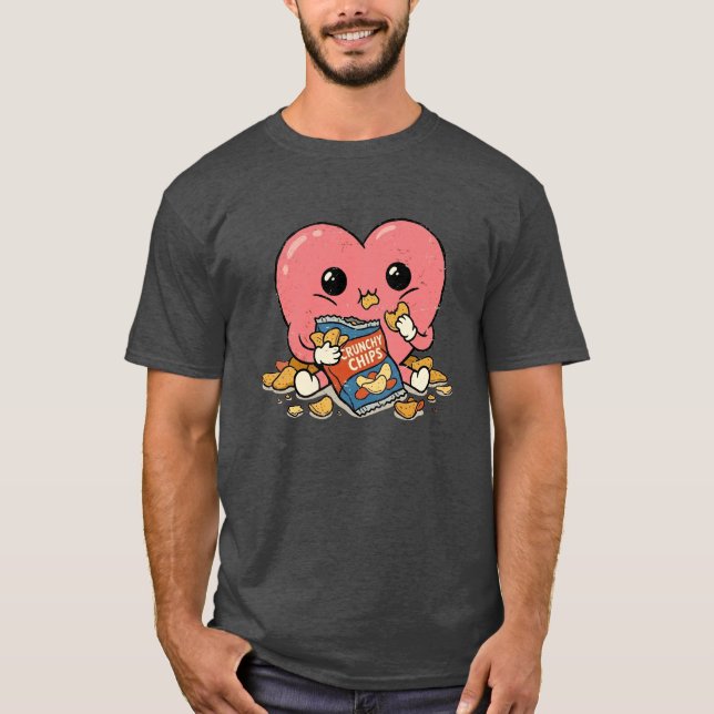T-shirt Une véritable crise de snack (Devant)
