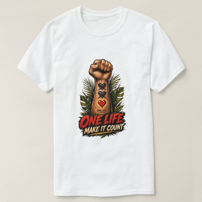 T-shirt Une vie  (Design devant)