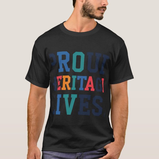 T-shirt Une vie patrimoniale fière (Devant)