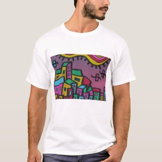 T-shirt Une ville à Sunnycatworld