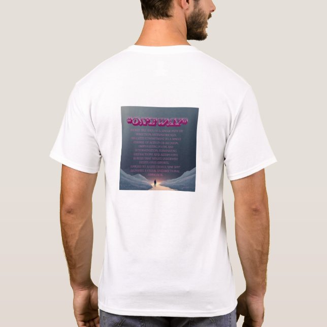 T-shirt une voie Jésus (Dos)