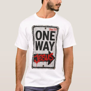 T-shirt Une voie Jésus – Jean 14:6 Vêtements de rue chré