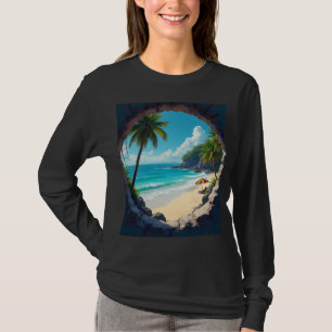 T-shirt Une vue à travers le trou de la serrure du bonheur