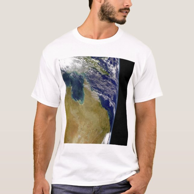 T-shirt Une vue partielle de la Terre montrant l'Australie (Devant)