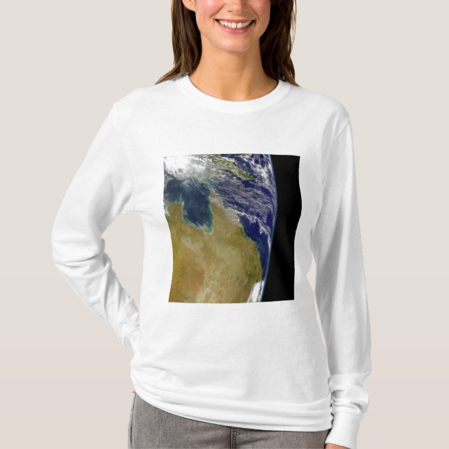 T-shirt Une vue partielle de la Terre montrant l'Australie (Devant)