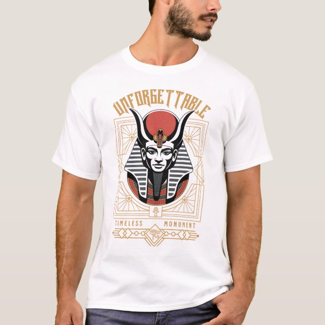 T-shirt Unforgettable Monument Of Egyptian God Osiris Art (Devant)