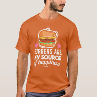 T-shirt unhealthy delicious fast food burger girl