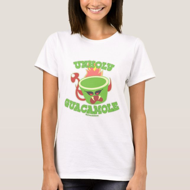T-shirt Unholy Guacamole Funny Guac Avocado Humour  (Devant)