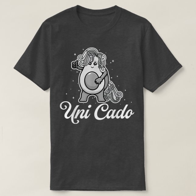 T-shirt Uni Cado, Cute Avocado, Funny Unicorn, Guacamole, (Design devant)