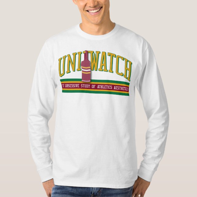T-shirt Uni chemise de montre (longsleeve - blanc) (Devant)