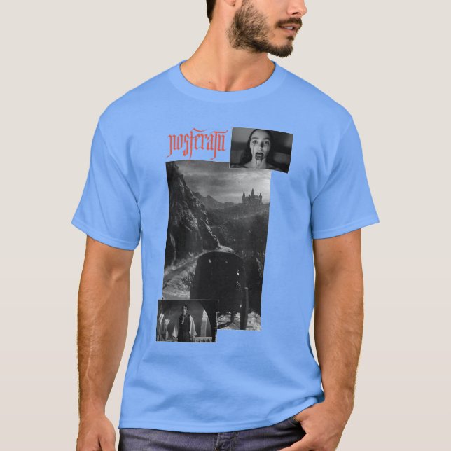 T-shirt Uni Noir Petit Col Rond Manches Courtes Ajustement (Devant)
