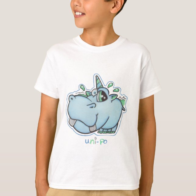 T-Shirt Uni-Po pour enfants (Devant)