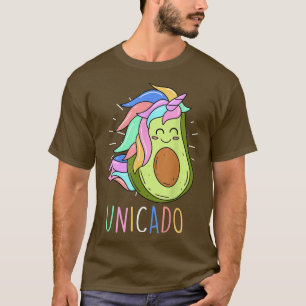 T-shirt Unicado Avocat Licorne Fille Femmes