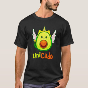 T-shirt Unicado Funny Licorne Avocat Végétalien Végétarien