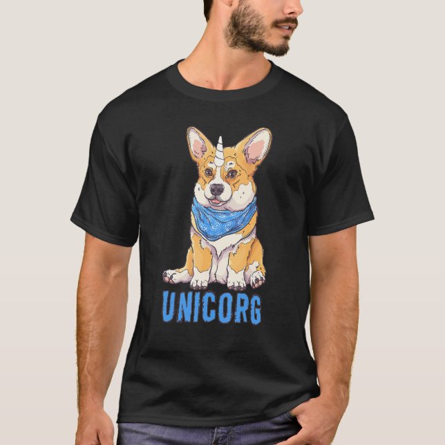T-shirt Unicorgi dog   Breed corgi   nice (Devant)