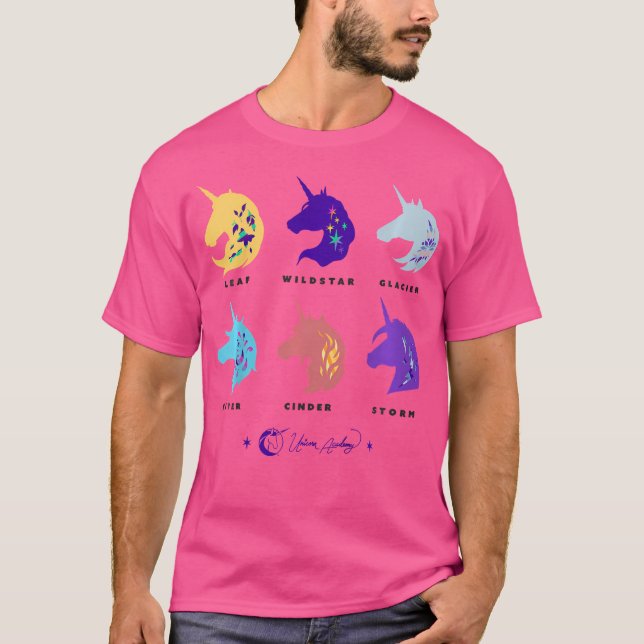 T-shirt Unicorn Academy Unicorn Silhouettes Graphisme (Devant)