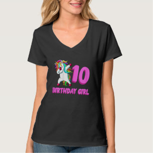 T-shirt Unicorn Anniversaire 10ème Année Vieux u2013 Cute