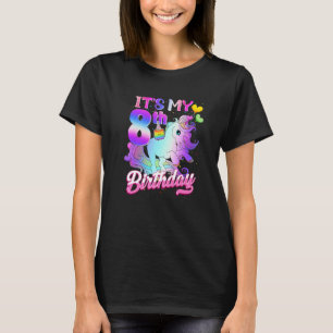 T-shirt Unicorn Anniversaire C'est mon 8ème anniversaire t