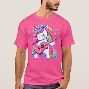 T-shirt Unicorn Anniversaire Fête Jouer de la musique de g