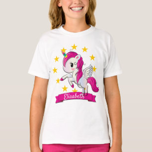 T-shirt Unicorn arc-en-ciel anniversaire personnalisé colo