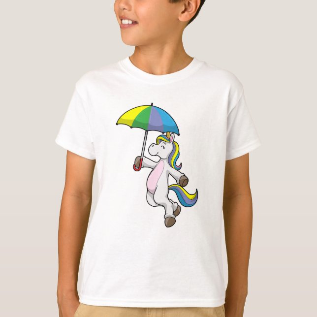 T-shirt Unicorn avec Umbrella (Devant)