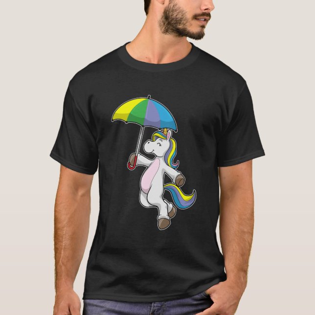 T-shirt Unicorn avec Umbrella (Devant)