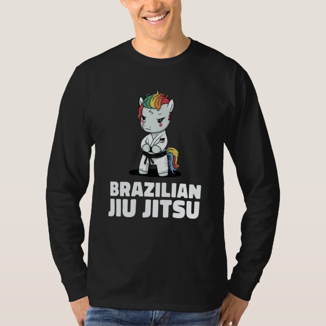 T-shirt Unicorn Brazilian Jiu Jitsu and Grappling (Devant)