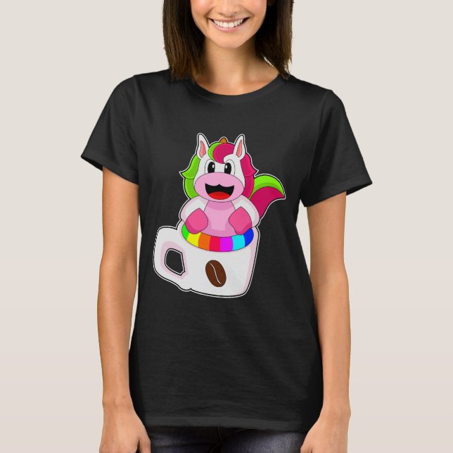T-shirt Unicorn Café Tasse de café (Devant)
