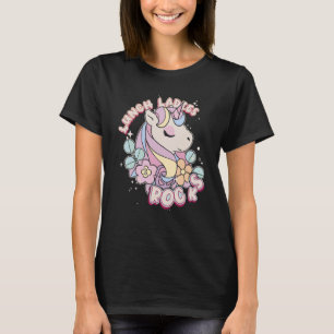 T-shirt Unicorn Cafeteria Travailleuse Déjeuner Dames Rock