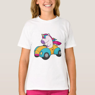T-shirt Unicorn Car
