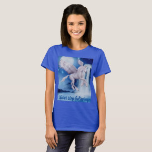 T-shirt Unicorn Cascade croire Imaginaire Inspirational