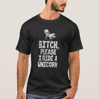 T-shirt Unicorn Cheval Mythique Créature Détresse Sarcasti
