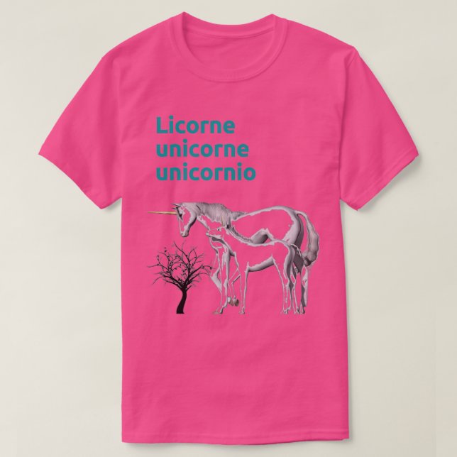 T-shirt Unicorn ClassicCopy Copie 1 (Design devant)
