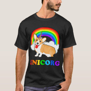 T-shirt Unicorn Corgi Rainbow Unicorg Cute Corgi