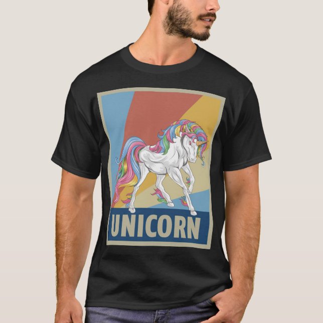 T-shirt Unicorn couple licorn (Devant)